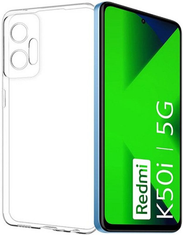 S-Softline Back Cover for Redmi K50i, Smudge-Resistant  (Transparent, Pack of: 1)