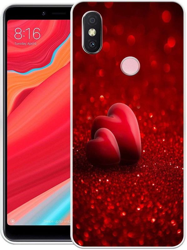 PictoWorld Back Cover for Mi Redmi Note 6 Pro  (Red, Grip Case, Silicon, Pack of: 1)