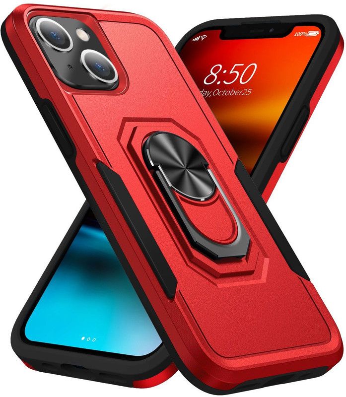 TURTLE Back Cover for Apple iPhone 13 Pro MAX  (Red, Dual Protection, Pack of: 1)