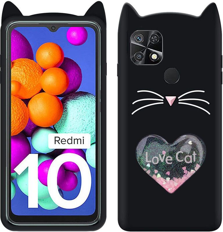 Shiwin Back Cover for Redmi Mi 10  (Black, Pack of: 1)