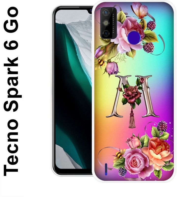 KUDI Back Cover for Tecno Spark 6 Go, Tecno Spark Go 2021  (Multicolor, Grip Case, Silicon)