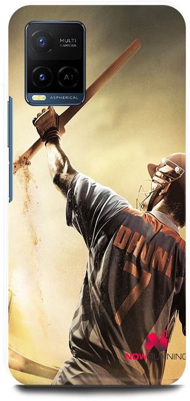 DIKRO Back Cover for Vivo Y21, V2149, MS, DHONI, MAHENDRA, SINGH, DHONI, CSK, PLAYER  (Multicolor, Hard Case, Pack of: 1)