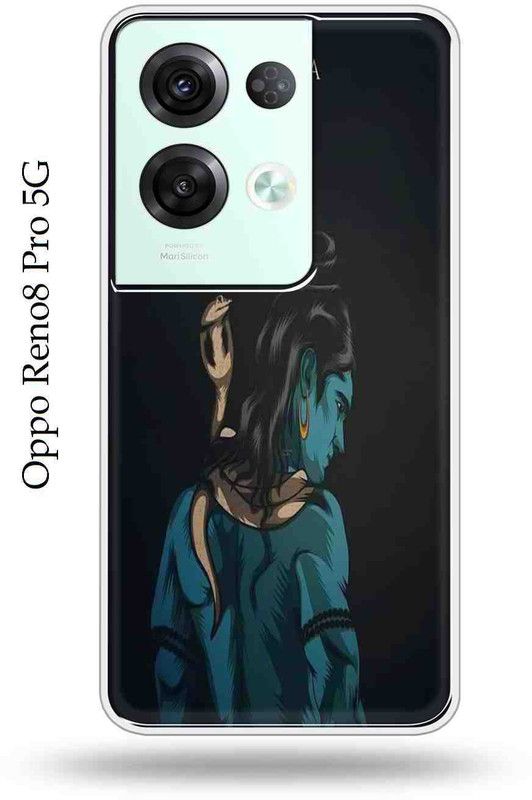 Mystry Box Back Cover for Oppo Reno8 Pro 5G  (Black, Blue, Shock Proof, Silicon, Pack of: 1)