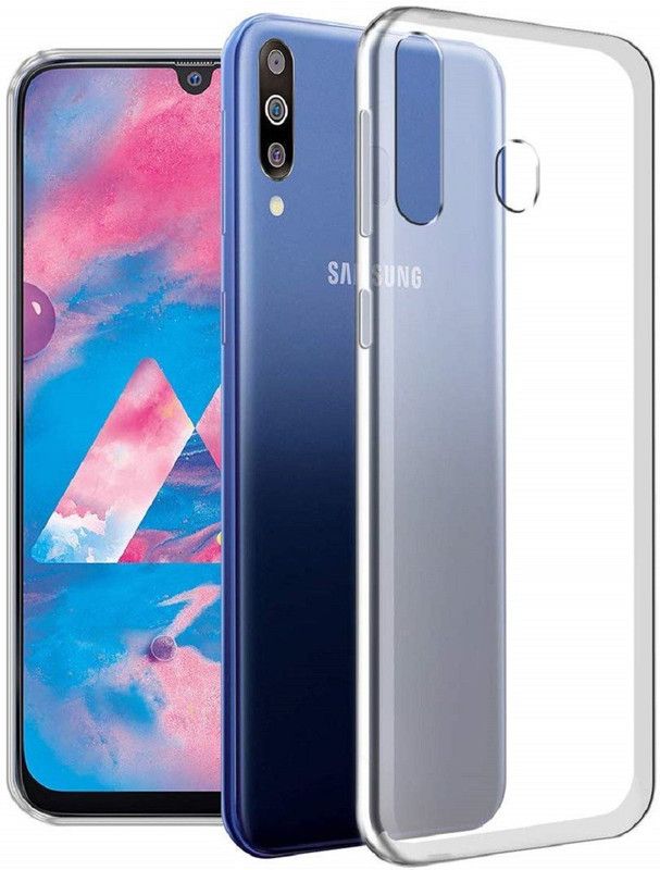 Power Back Cover for Samsung Galaxy M30  (Transparent, Pack of: 1)