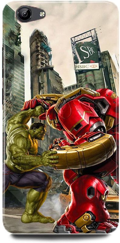 FUGGA Back Cover for vivo V5, 1601, HULK, AVENGER, ANGRY, HULK, AVENGERS  (Multicolor, Hard Case, Pack of: 1)