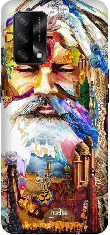 SAVETREE Back Cover for Oppo F19, CPH2219, Oppo F19s, CPH2223, Om, Bholenath  (Multicolor, 3D Case, Pack of: 1)