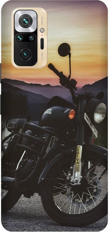 UMPRINT Back Cover for Redmi Note10 Pro Royel Enfield Bike Classic Bike Printed Back Cover  (Multicolor, Hard Case, Pack of: 1)