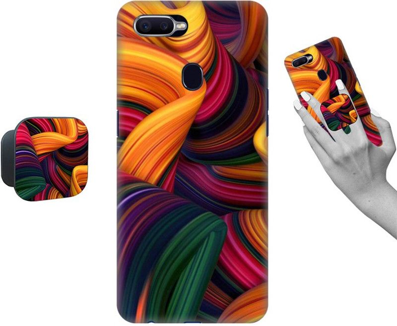 Coberta® Back Cover for Oppo F9  (Multicolor, Cases with Holder, Pack of: 1)