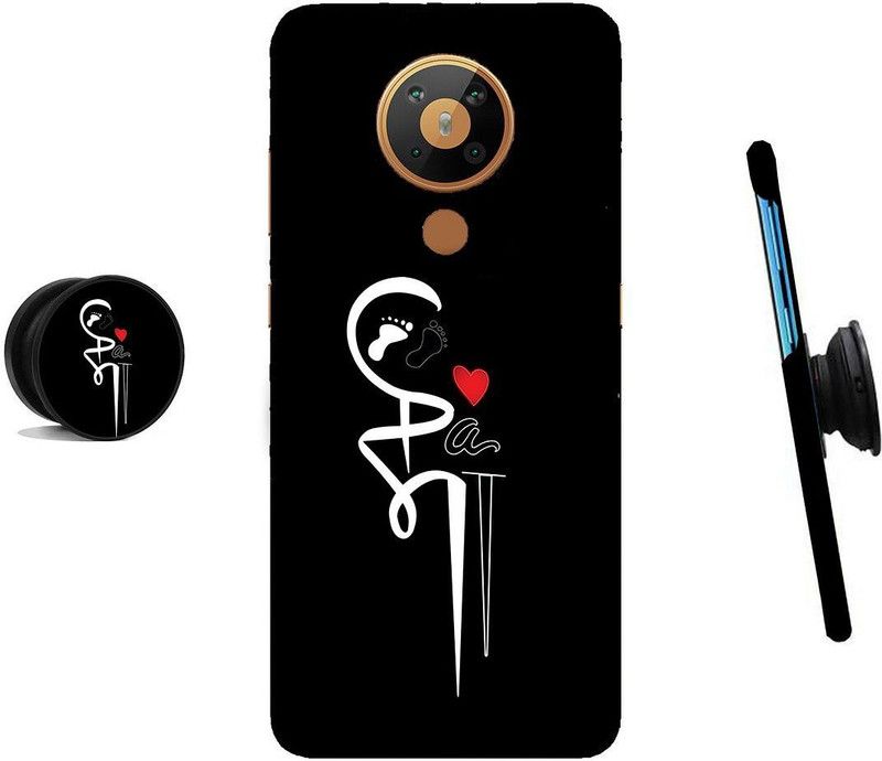 MY SWAG Back Cover for Nokia 5.3  (Black, White, Cases with Holder)