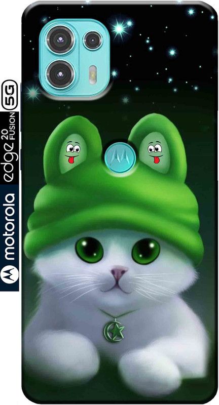 YornoSis Back Cover for MOTOROLA Edge 20 Fusion 5G  (Green, White, Silicon, Pack of: 1)