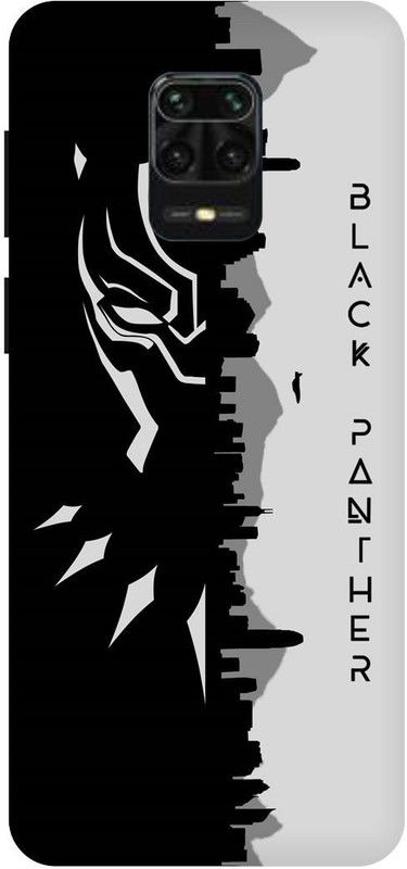 PICHKU Back Cover for REDMI-NOTE 9 PRO-M2003J6B2G-BLACK,PANTHAR,SUPER,HERO,AVENGERS,BOYS,GIRLS,TRENDING,PANTHER,WHITE  (Black, Hard Case, Pack of: 1)