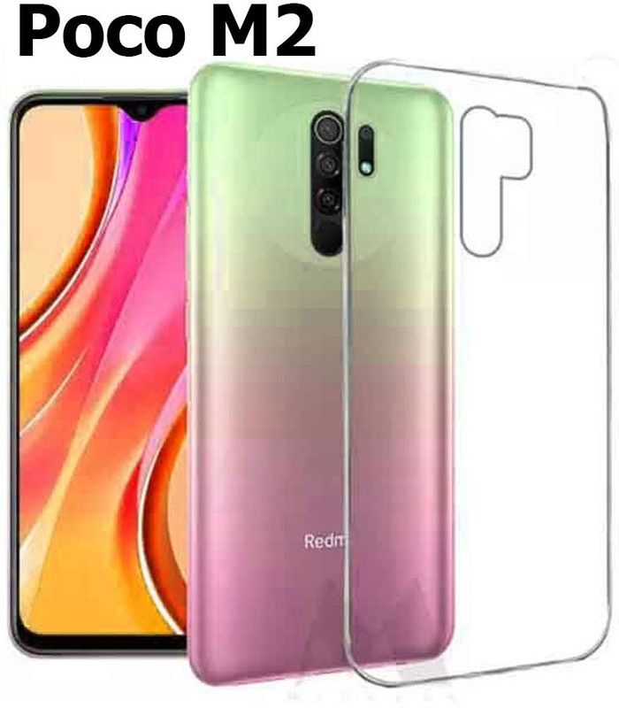 stroxy Back Cover for Poco M2  (Transparent, Shock Proof, Silicon, Pack of: 1)