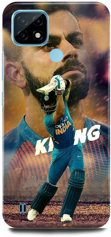 FRONK Back Cover for Realme C25Y, RMX3265, VIRAT, KOHLI, INDIAN, PLAYER, RCB  (Blue, Hard Case, Pack of: 1)