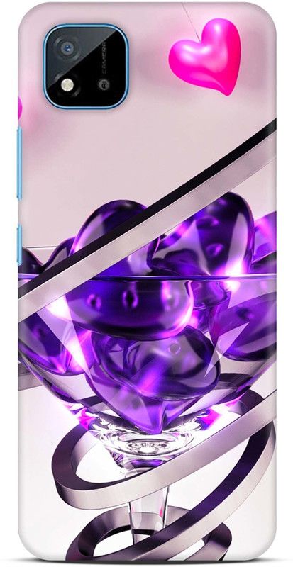 Sankee Back Cover for Realme C20 / RMX3063  (Purple, Hard Case)