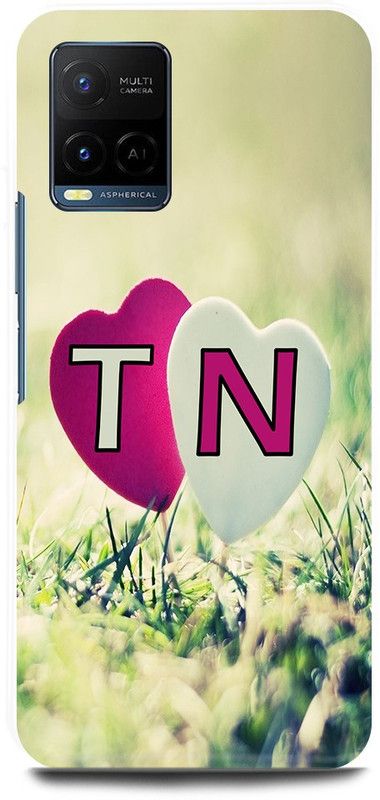 JUGGA Back Cover for Vivo Y21A, V2149, T LOVES N NAME,T NAME, N LETTER, ALPHABET,T LOVE N NAME  (Green, Hard Case, Pack of: 1)