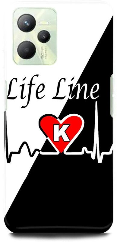 play fast Back Cover for Realme C35, RMX3511 K, NAME, LETTER, ALPHABET, LIFELINE  (Black, Hard Case, Pack of: 1)