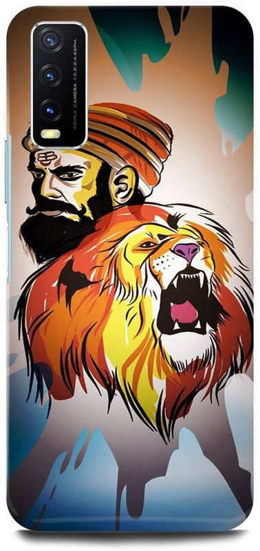 play fast Back Cover for Vivo Y12G, V2068 CHATRAPATI, SHIVAJI, MAHARAJ, MARATHA, KING  (Orange, Hard Case)