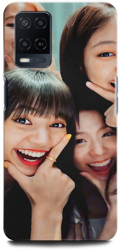 ORBIQE Back Cover for OPPO A54 2263 LISA, JENNIE, ROSE, JISOO, BLACK PINK GIRL  (Multicolor, Hard Case, Pack of: 1)