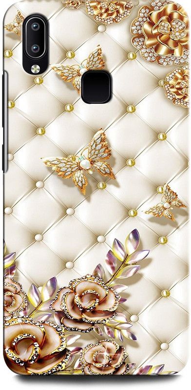 GRAFIQE Back Cover for VIVO V9 BUTTERFLY, BEAUTIFULBUTTERFLIES, BLUEBURRERFLY, GLITTER  (Multicolor, Shock Proof, Pack of: 1)