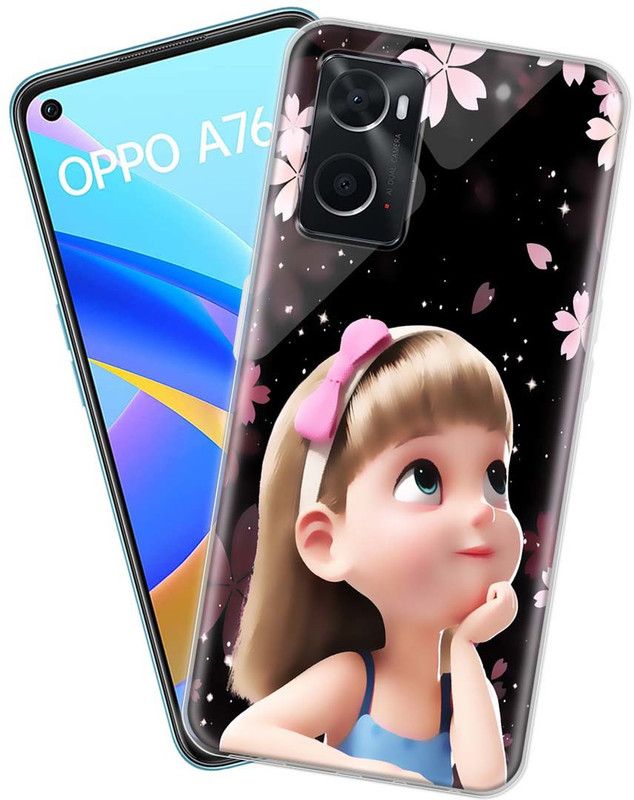 Fashionury Back Cover for Oppo A76, Oppo A96, Realme 9i  (Multicolor, Grip Case, Silicon)