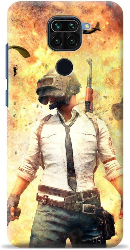Loffar Back Cover for Mi Redmi Note 9  (Gold, Shock Proof, Pack of: 1)