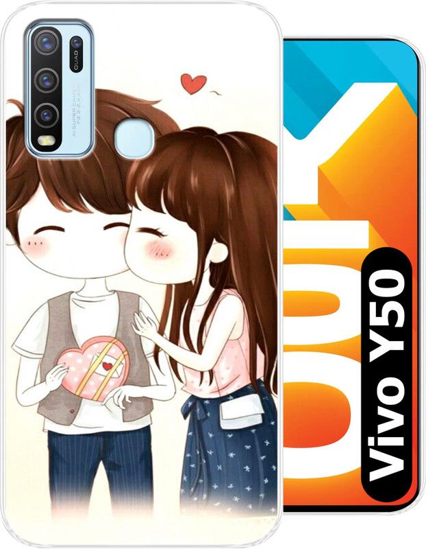 Unitrend Back Cover for Vivo Y50,Vivo Y30  (Multicolor, Flexible, Silicon, Pack of: 1)