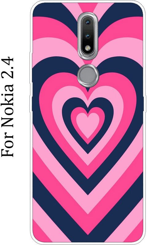 BeauCase Back Cover for Nokia 2.4  (Multicolor, Grip Case, Silicon)
