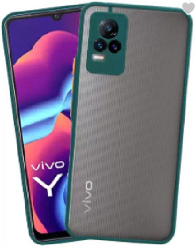 SRAVZ CASE Back Cover for VIVO V20  (Green, Camera Bump Protector, Pack of: 1)