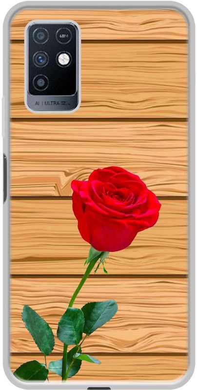 Casotec Back Cover for Infinix Note 10  (Brown, Flexible, Silicon, Pack of: 1)