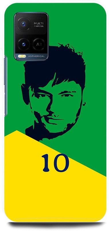 play fast Back Cover for Vivo Y33s, V2109 NEYMAR, JR, BARCELONA,FOOTBALL,JUNIOR,PSG,FRANCE  (Green, Hard Case, Pack of: 1)