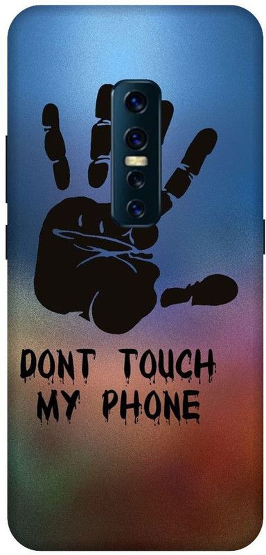 SSMORYA Back Cover for Vivo V17 Pro/Vivo 1909 Dont Touch my Phone Printed Back Cover  (Multicolor, Waterproof, Pack of: 1)