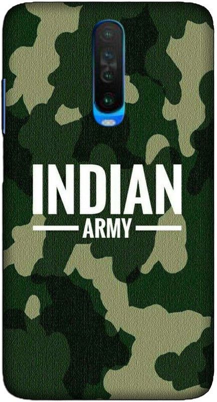 CROKIAN Back Cover for POCO X2 Indian Army Back Cover  (Multicolor, Hard Case, Pack of: 1)