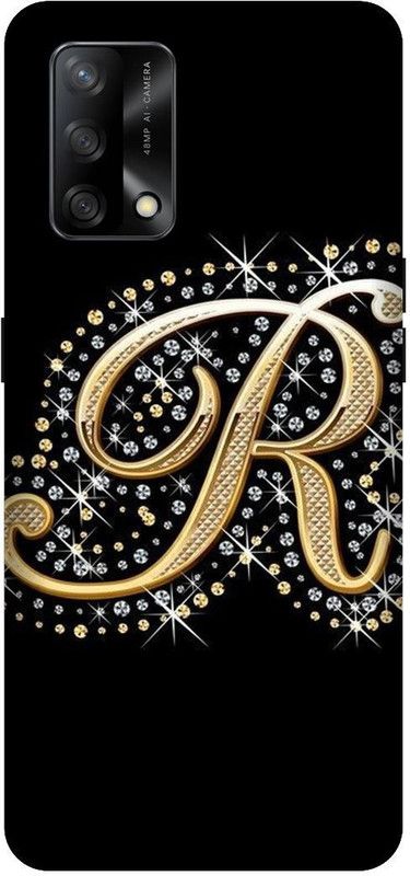 VS PRINT LINK Back Cover for OPPO F19s (4G) , CPH2223 , R letter,R name R word , Printed Back Cover  (Black, Hard Case, Pack of: 1)