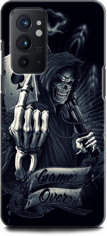 WallCraft Back Cover for OnePlus 9RT 5G GAME OVER THEME ART, MONSTER, GOST, SKULL, MONSTER  (Multicolor, Dual Protection, Pack of: 1)