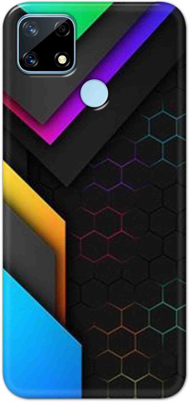 NDCOM Back Cover for Realme Narzo 20 Neon Abstract Printed  (Multicolor, Hard Case, Pack of: 1)