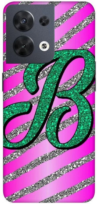 LUCKY MOBI.COM Back Cover for Oppo Reno8 5G ( B LETTER NAME) PRINTED BACK COVER  (Multicolor, Hard Case, Pack of: 1)