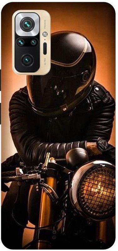 GRAFIQE Back Cover for REDMI Note 10 Pro Max M2101K6I BIKE, BULLET, RIDE, RIDER, ROYAL ENFIELD, BOY  (Multicolor, Shock Proof, Pack of: 1)