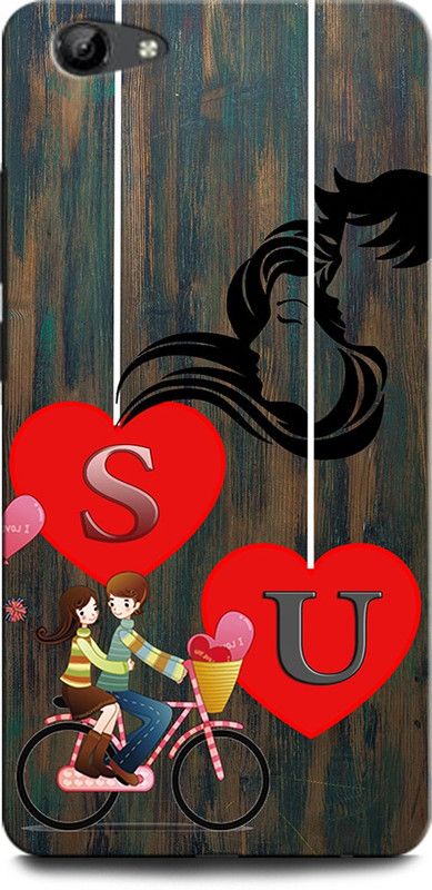 ORBIQE Back Cover for Vivo Y71i 1801 SU, S LOVE U, U LOVE S, S LETTER, U LETTER, SU NAME  (Multicolor, Hard Case, Pack of: 1)