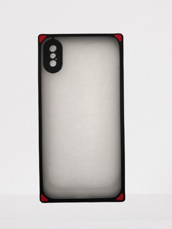 Ceflox Back Cover for Apple iPhone X  (Black, Shock Proof)