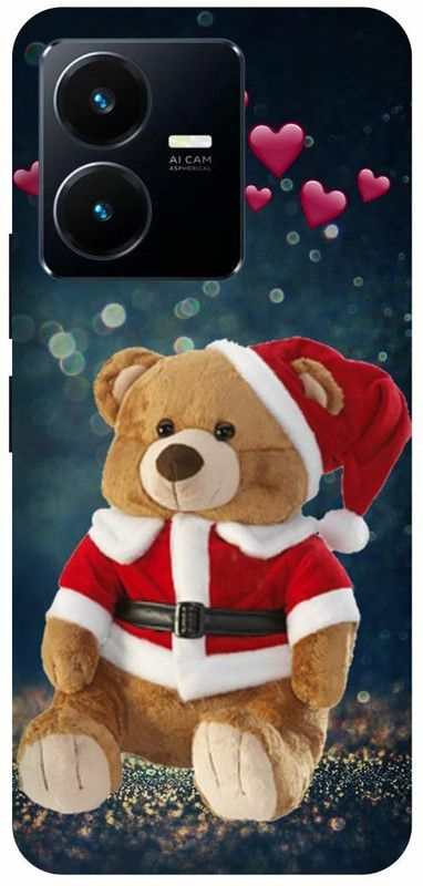 Dimora Back Cover for vivo Y22, TEDDYBEAR TOYILOVE TEDDYHARD BACKCOVER  (Brown, Hard Case, Pack of: 1)