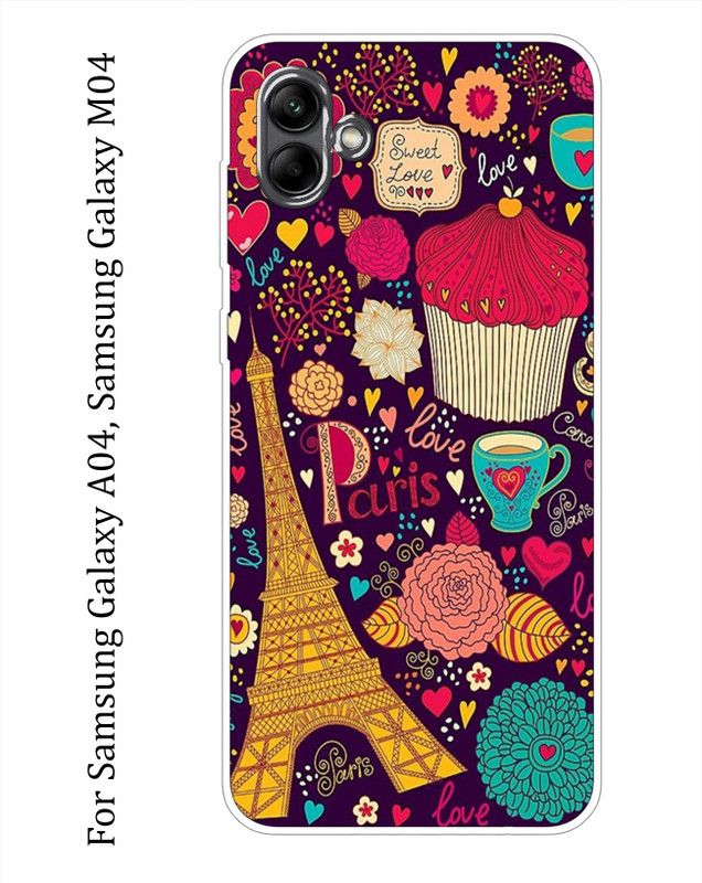 BeauCase Back Cover for Samsung Galaxy A04,Samsung Galaxy M04  (Multicolor, Grip Case, Silicon, Pack of: 1)