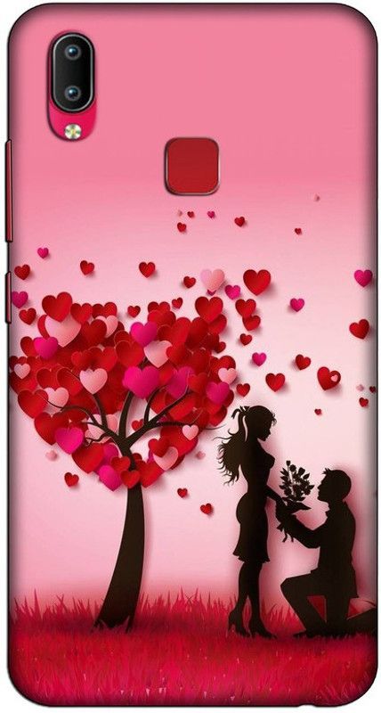 CROKIAN Back Cover for Vivo Y95 LOVE heart Back Cover  (Multicolor, Hard Case, Pack of: 1)