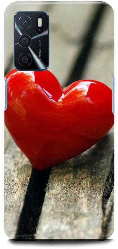 FUGGA Back Cover for OPPO A16, HEART, RED, LOVE, GIRL, HEART, COUPLE  (Red, Hard Case, Pack of: 1)
