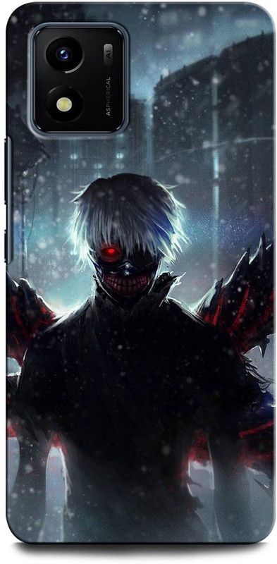 INTELLIZE Back Cover for VIVO Y15s KANEKI KEN, ANIME, KANEKI, KEN, MANGA, TOKYO, TOKYO GHOUL  (Multicolor, Hard Case, Pack of: 1)
