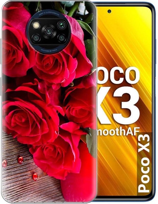 Cover Bazaar Back Cover for POCO X3  (Multicolor, Grip Case, Silicon)