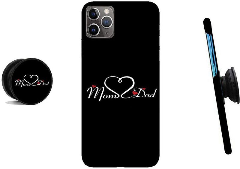 HELLO CASE Back Cover for Apple Iphone 11 Pro  (Black, White, Cases with Holder)