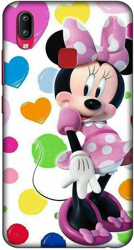 CROKIAN Back Cover for Vivo Y95 Minnie mouse hart Back Cover  (Multicolor, Hard Case, Pack of: 1)
