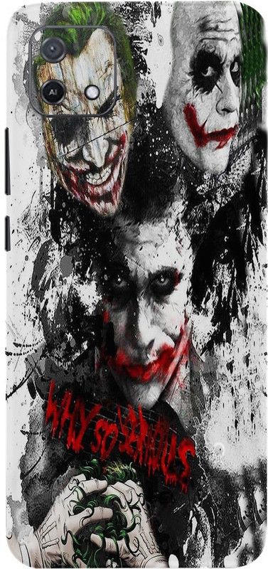 BUGGU Joker Mobile Back Skin Guard, Joker, Oppo A16K Mobile Skin  (Joker Skin With High Matte Finish.)