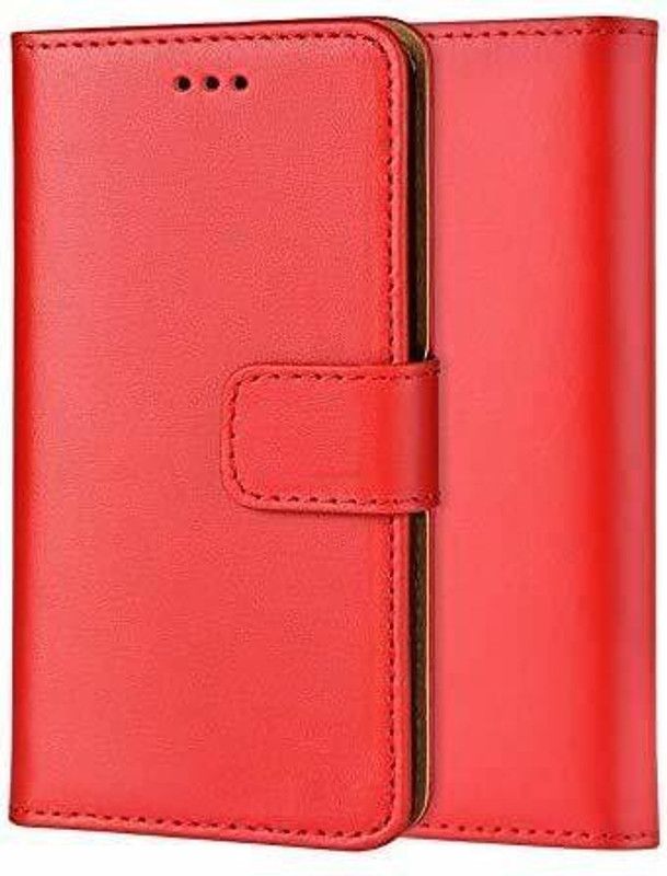 TELETEL Flip Cover for LG V40 Thinq  (Red, Cases with Holder, Pack of: 1)