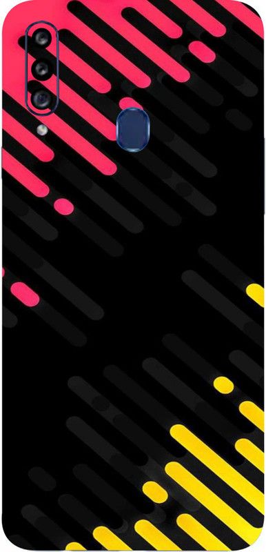 mtool SAMSUNG Galaxy A20s, samsung galaxy a20s Mobile Skin  (Ultra Super Abstract Lines Skin With High Gloss Finish).)